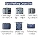 OEE 6 pcs Luggage Packing Organizers Packing Cubes Set for Travel