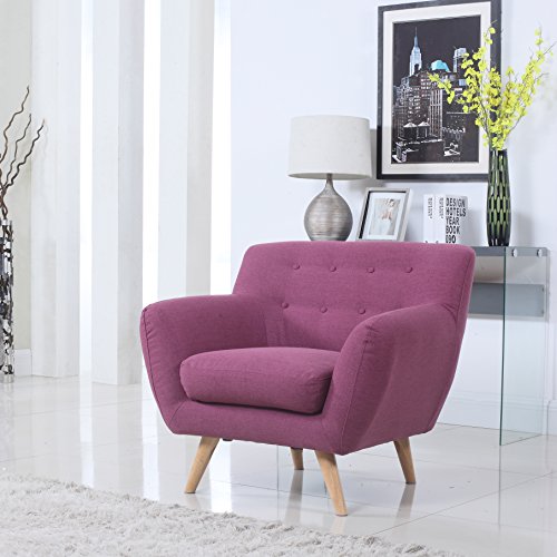 Mid Century Purple Modern Living Room Accent Armchair Chairs Olivia Decor decor for your