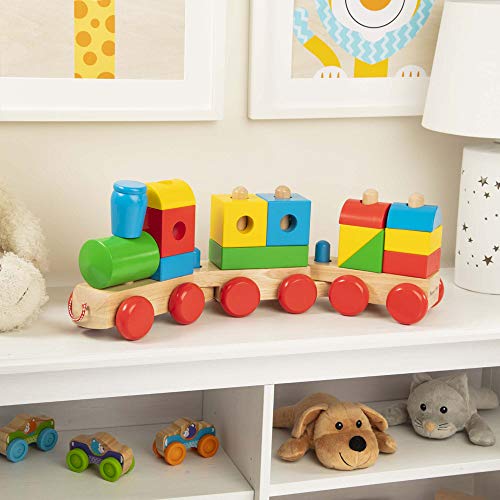 Melissa & Doug Wooden Jumbo Stacking Train Classic Pricepulse