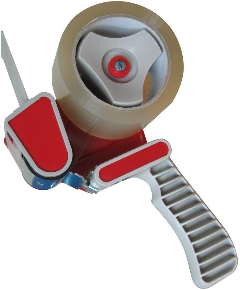 G4GADGET Heavy Duty Tape Gun Dispenser, Strong Packing Tape Dispenser for Moving Boxes Shipping, and Office Use