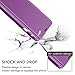 Slim Samsung Galaxy Note 9 Case, Translucent View Window Front Function Mirror Screen Flip Electroplate Plating Stand Scratchproof Full Body Protective Case for Samsung Note 9 (Purple)