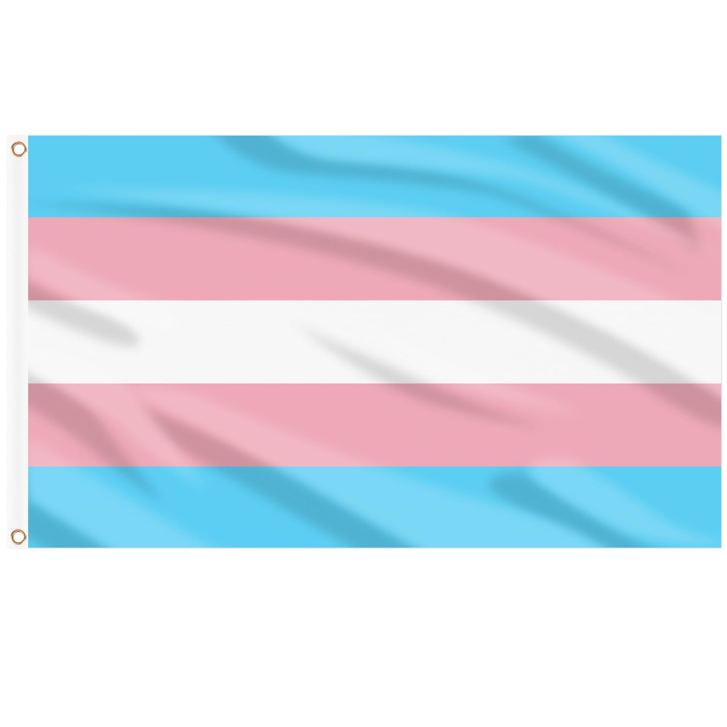 AhfuLife 1Pcs Transgender Pride Flag Trans Flag 5ft x 3ft for Pride Day, Double Side with Brass Eyelets for Pride Day Parade Indoor Outdoor Party Decorations