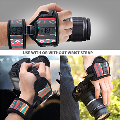 USA-GEAR-Empuadura-de-Mueca-Correa-de-Mano-para-Cmara-de-Fotos-Rflex-Compatible-con-CanonNikonSonyPentax-y-Muchas-ms-Diseo-Azteca