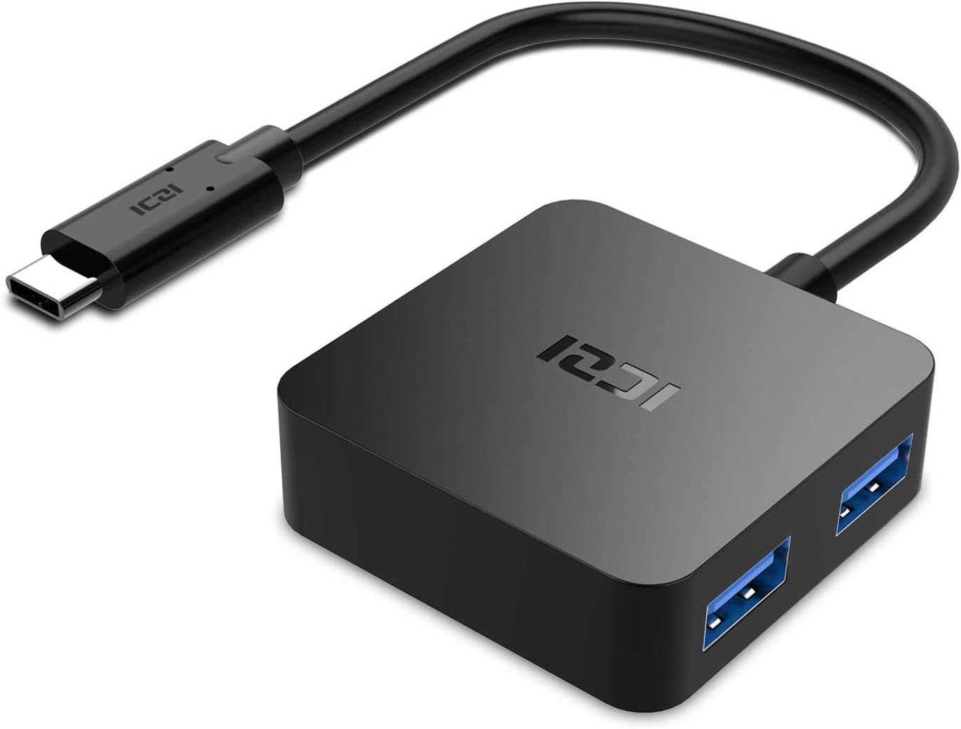 USB C HUB, ICZI Mini Square USB 3.0 Adapter, Extra Lightweight 4 Port