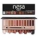 Serseul Nudes Eyeshadow Palette Matte Shimmer 12 Color Highly Pigmented Eye Makeup Pallet Creamy Texture Blendable and Long Lasting Cruelty Free Eyeshadow Nude D