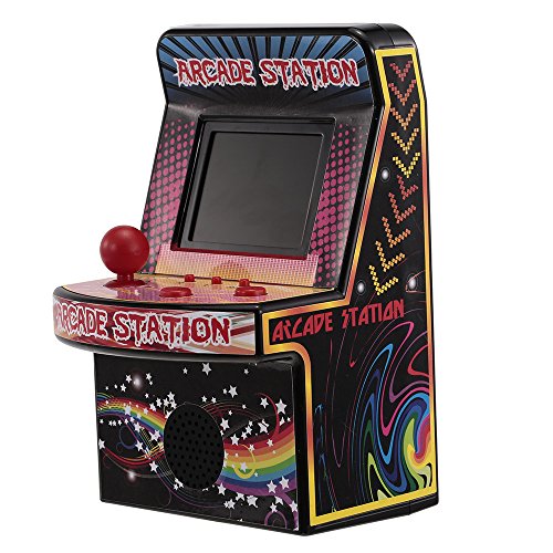 Goolsky 8 Bit Mini Classic Arcade Game Cabinet Machine Retro Handheld Video Player with Built-in 240 Games Portable Gaming Electronic Novelty Toys