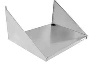 Anrain Stainless Steel Microwave Shelf 320lbs, 18'' x 24'' Microwave Shelf for Heavy Duty Use, Microwave Shelf Wall Mount for Home Kitchens, Commercial Restaurants and Bars, NSF Certified