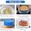 SUNSK Silicone Cake Molds 8 Inch Round Cake Tins Non Stick Baking Molds Bakeware Tray for Chocolate Cookies Breads Pie…