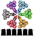 DND Dice, Polyhedral Dice Set with 6 Black Drawstring Pouchs, 6 Complete Dice Sets of D4 D6 D8 D10 D% D12 D20 Compatible with Dungeons and Dragons DND RPG MTG Table Games (42pcs DND Dice)