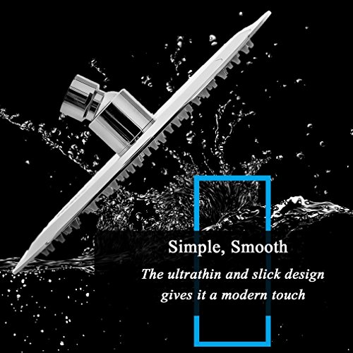 image for Shower Head - Newspoint Modern High Pressure Rainfall 8 Inch Shower He