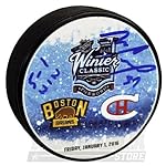Mike Condon Montreal Canadiens Sign Autograph Winter Classic Win Inscribed Puck