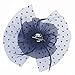 Fascinators Sinamay Hats for Women for Tea Party Kentucky, Navy, Size Medium