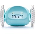 Clocky Alarm Clock on Wheels (Original) | Extra Loud for Heavy Sleeper (Adult or Kid Bed-Room Robot Clockie) Funny, Rolling, 