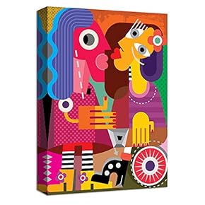 Canvas Wall Art Abstract Character Pictures Home Wall Decorations for Bedroom Living Room Paintings Canvas Prints Framed - 12x18 inches