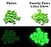 Purrdy Paws Soft Nail Caps for Dog Claws Glow-in-The-Dark X-Small