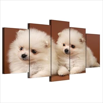 Yijian Mural De La Decoracion Del Hogar Poster 5 Panel Perro