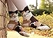 AnVei-Nao Womens Girls Cartoon Cute Cat Pattern Cotton Soft Crew Socks 4 Pairs Long