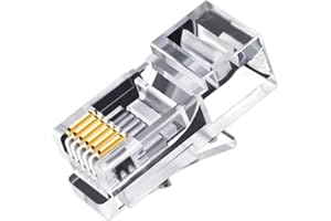 FWSYIVV RJ12 6P6C Long Body Unshielded Telephone Crystal Head Rj11 6 Core Telephone Line Modular Plug Connector