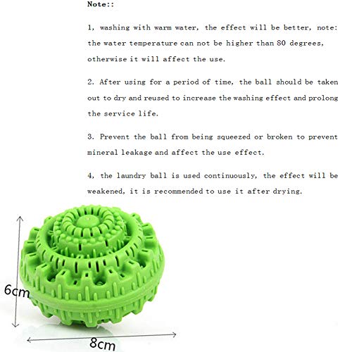 Sweetdecor Laundry Ball Magic Wash Laundry Balls Reusable Eco-Friendly Chemical Free Washer Machine Laundry Balls 4 Pack