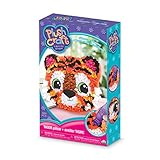 The Orb Factory Tiger Pillow Arts & Crafts, Orange/Black/White/Pink, 7.5