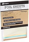 Vintage Foil Sheets (10 Sheets - 5 Colors)