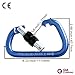GM CLIMBING Screw Locking Carabiner D Shape Large Carabiner for Rock Climbing Arborist Rappel Hunter Hammock Slackline 22kN / 4900lbs CE Pack of 3