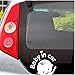 Elevin(TM) Baby In Car Waving Baby on Board Safety Sign Car Truck SUV Window Bumper Decal Sticker for Any Place,Laptop,Wall Sticker. (White)