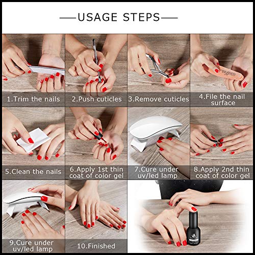 MAGIC ARMOR 6W Portable Nail Lamp UV LED Nail Dryer Light 60S Timer, Mouse Nail Lamp Curing Gel Polish Professionally