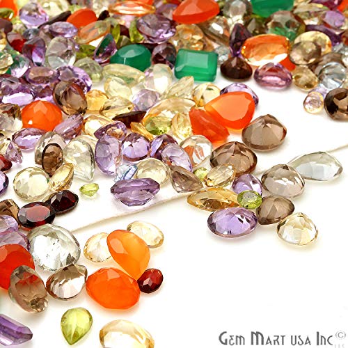 250+ Carats Loose Mixed Gems Wholesale Lot. Natural Faceted Semi Precious Gemstones. Gemmartusa Loose Gemstone