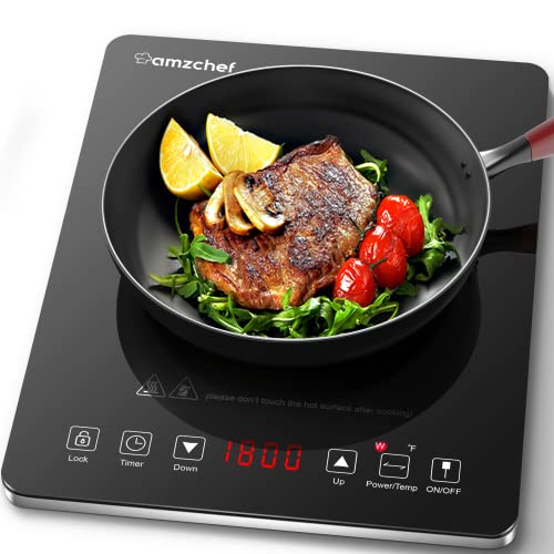 Portable Induction Cooktop AMZCHEF Induction Burner Cooker With Ultra
