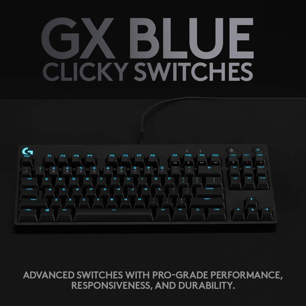 Logitech G Pro Mechanical Gaming Keyboard Qwertz, Ultraportable Design without Numeric Keypad, Removable Micro USB Cable - Image 4