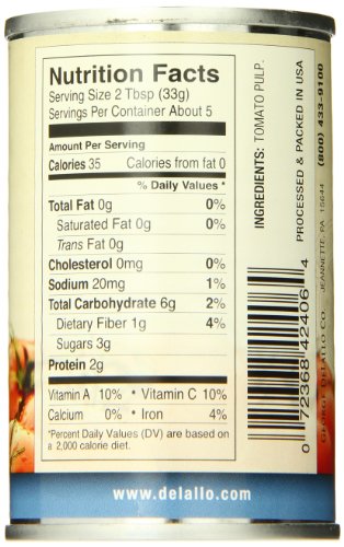 DeLallo Tomato Paste, 6-ounces (Pack of12)