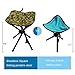 VanRolldex Portable Folding Stool Outdoor Square Lightweight Stool Camping Chair Camouflage for Fishing Hiking Picnic Mountaineering BBQ House