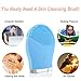 Silicone Facial Cleansing Brush,Waterproof Rechargeable Sonic Face Cleanser and Massager Brush for Makeup, Anti-Aging, Deep Exfoliator and Reduce Acne