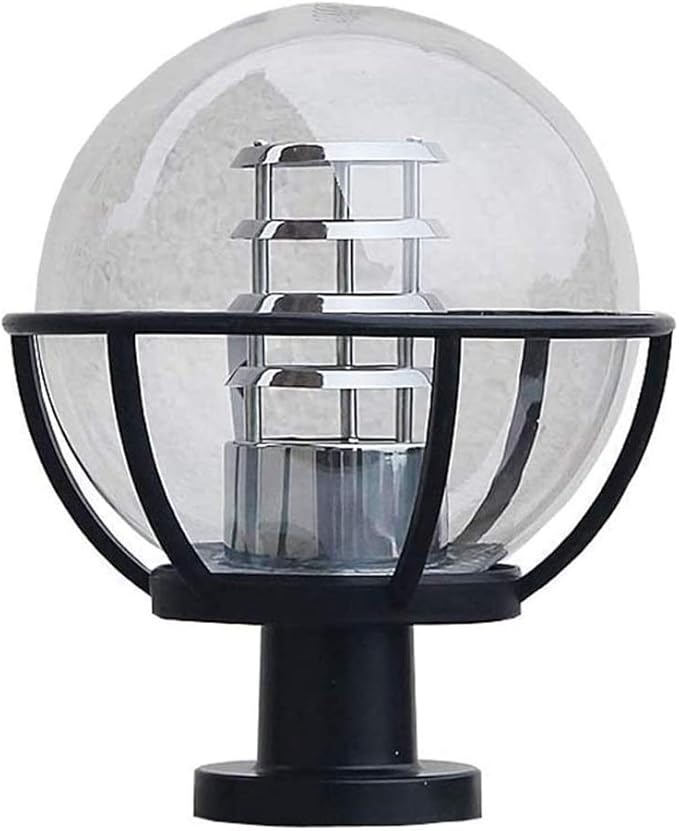 SMLZV Columna Faro, a Prueba de Agua Gatepost Linterna Simple Europea