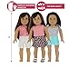 PZAS Toys 18 Inch Doll Clothes - 4 Mix'n'Match Outfits for 18
