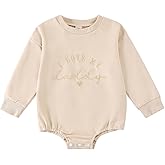 ttmmxamia Embroidered Newborn Outfit Romper, Baby Clothes Boy Girl, Gifts for Baby Boys/Girls 0-18M