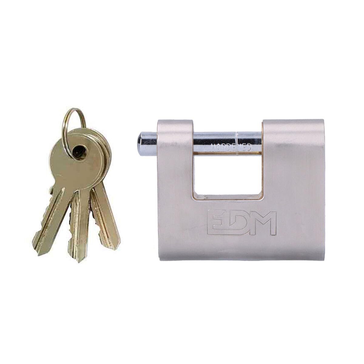 Reinforced Brass Safety Padlock 60.5 x 53 x 25.5 mm Blister Pack