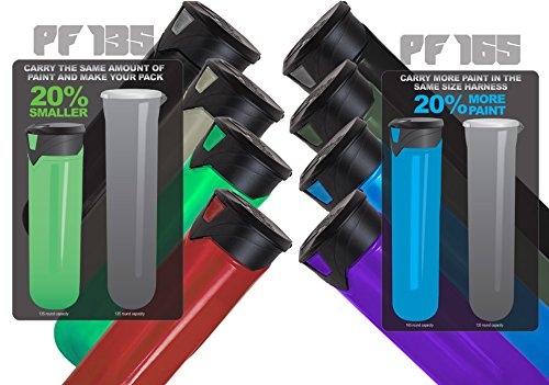 Virtue PF165 Press Flick Locking Lid Paintball Pods - 6 Pack - Lime