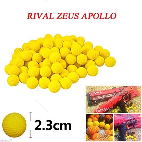 Rounds Compatible Bullet Balls Refill Pack Includes 5 Colors Mixed High-Impact Rounds Works with Nerf Rival Blasters - 50PCS