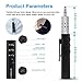 Bluetooth Adapter Receiver, KINDRM Portable Hands-Free Bluetooth 5.0 Audio Receiver Car Kits & Mini 3.5mm AUX Wireless Audio Adapter for Headphones Car Speakers/Home Stereo Music Sound System (Black)thumb 2