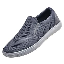 konhill Men's Slip on Sneaker - Knit Walking