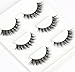 Urbun 3 Pairs Luxurious Real Mink 3D Eyelashes Natural Volume Cross Thick False Eyelashes