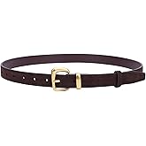 GOTOANT Women Suede Genuine Leather Belt for Dress Jeans Pants Fashion Gold Buckle Ladies Waist Belts
