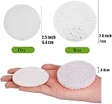 Lanjue 60 Count Facial Sponges Cleansing White Compression Sponges 2.5 Inch view 3