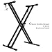 PARTYSAVING Pro Series Adjustable X Style Piano Keyboard Heavy Duty Premium Stand (Double-Braced X Style Keyboard)