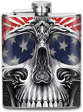 Army Military Skull 7 Oz Liquor Hip Stainless Flask