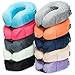 Tadge Goods Neck Travel Airplane Pillow & Accessories – 100% Pure Memory Foam – Sleeping Eye Mask, Ear Plugs, Travel Bag Included – 10 Colors to Choose from
