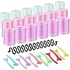 FREDYs-31-Pieces-Hair-Rollers-Set--18-Self-Grip-Hair-Curlers-12-Duckbill-Sectioning-Clips-and-1-Centipede-Shape-Hair-Clip-for-Barber-Salon-Hair-Dressing-Rollers-44mm-30mm-and-25mm FREDY’s 31 Pieces Hair Rollers Set – 18 Self Grip Velcro Hair Curlers,12 Duckbill Sectioning Clips and 1 Centipede Shape…
