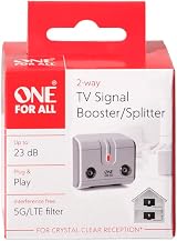 One For All SV9602 2 Way Signal Booster Splitter TV 23 dB 3G/4G Filter view 2